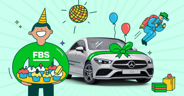 Únete al Cumpleaños Ultimate Trading de FBS para ganar un Mercedes-Benz Clase CLA